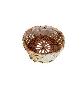 Corbeille Ronde en Osier Clair